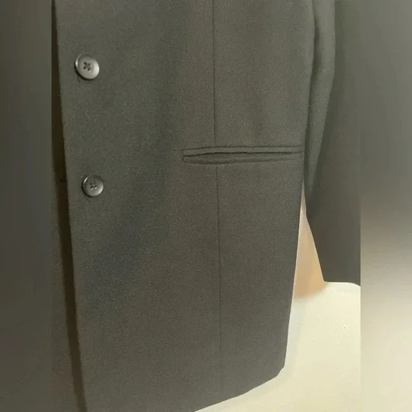 Vintage Norton McNaughton Womens Black Wool Blazer Jacket Size 10 - Picture 6 of 7